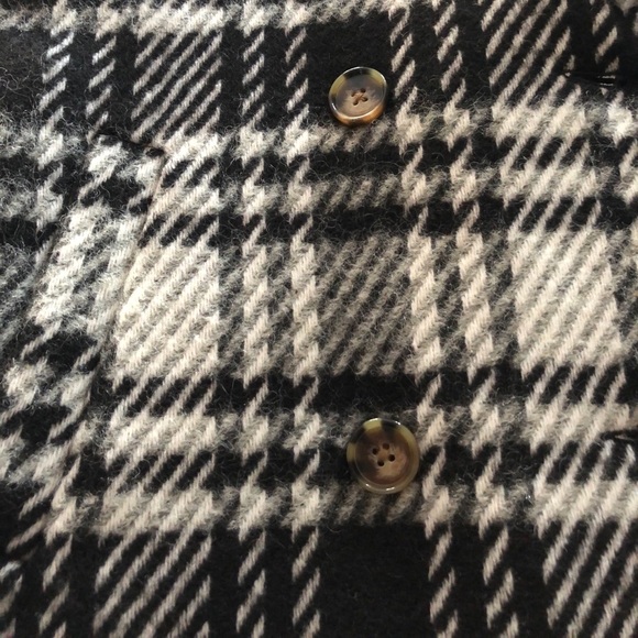 Plaid Wool Blend Coat - Picture 3 of 3